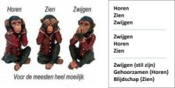 Horen Zien Zwijgen 3 groot